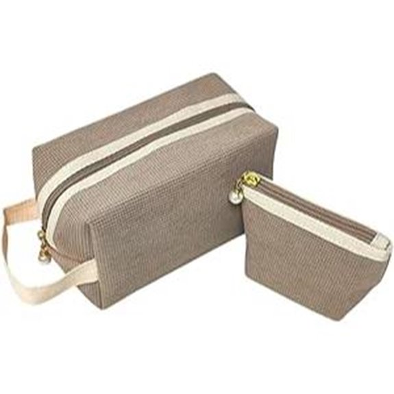 Tristan Home Waffle Texture Travel Cosmetic Bag Set
