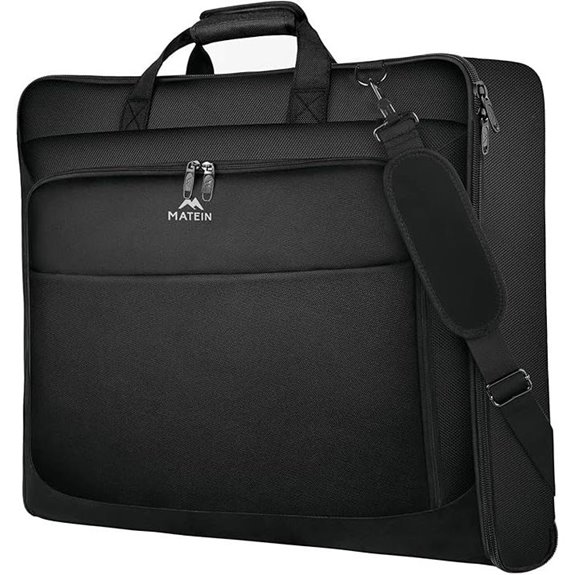 Matein Travel Garment Bag with Strap and Waterproof Cover