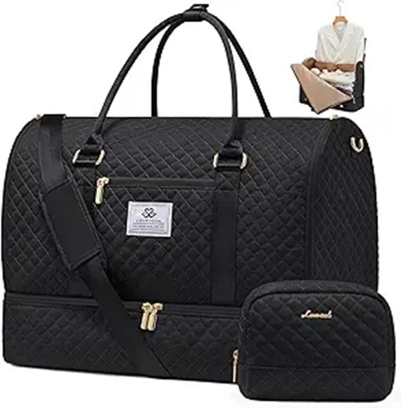 LOVEVOOK Convertible Travel Garment Bag with Shoe Pouch