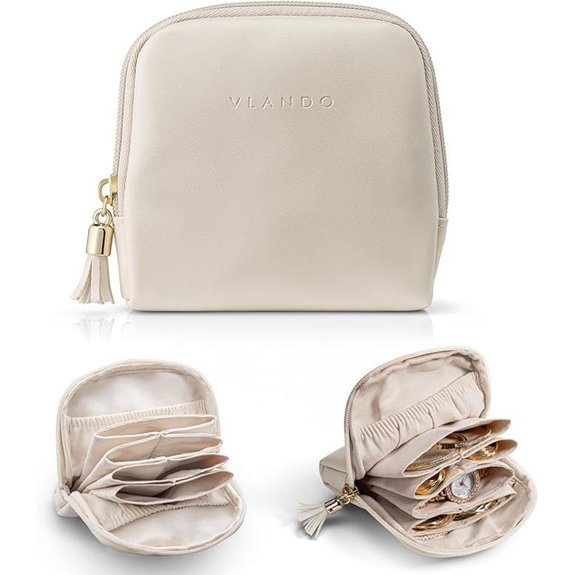 Vlando Travel Jewelry Organizer Bag for Women