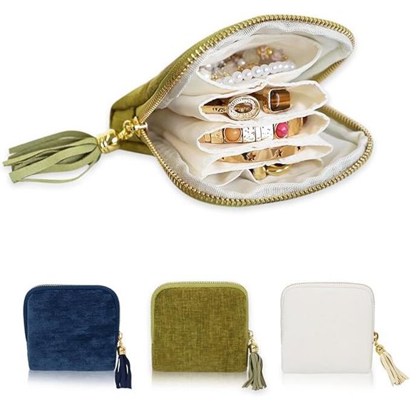 travel jewelry organizer with pouches