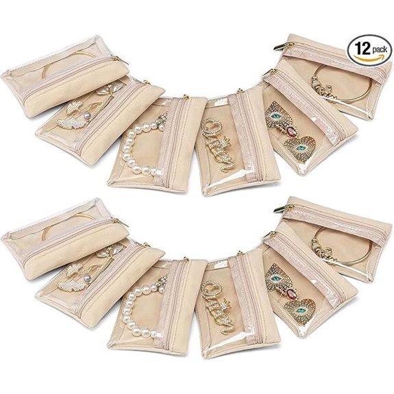 Vlando 12 Pcs Travel Jewelry Organizer Pouches