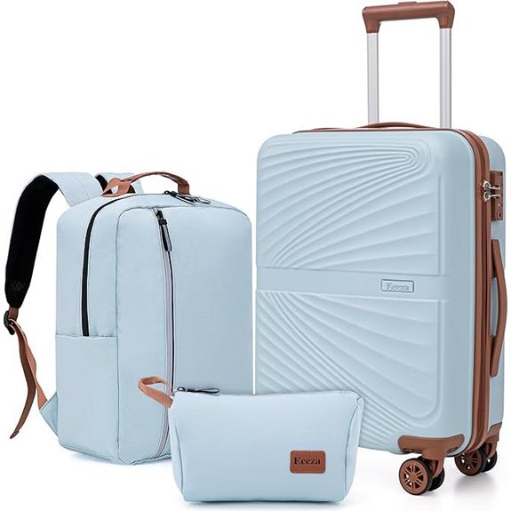 Carry On 3-Piece Luggage Set with TSA Lock