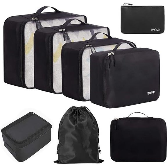 BAGAIL 8-Pack Packing Cubes for Travel Accessories