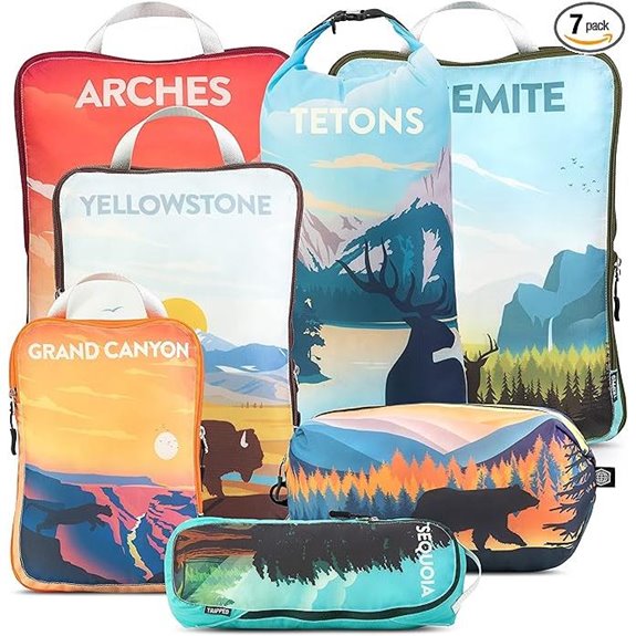 Travel Compression Packing Cubes Set by TRIPPED