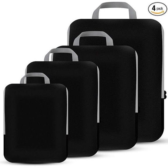 4-Piece Compression Packing Cubes for Travel