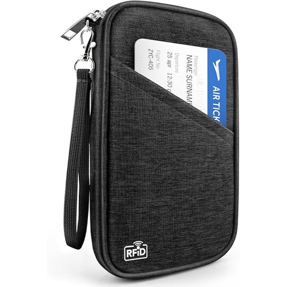 RFID Passport Holder Wallet for Travel with Zipper