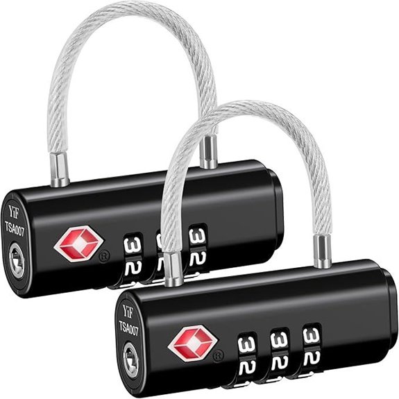 Puroma TSA Approved Luggage Locks (2 Pack)
