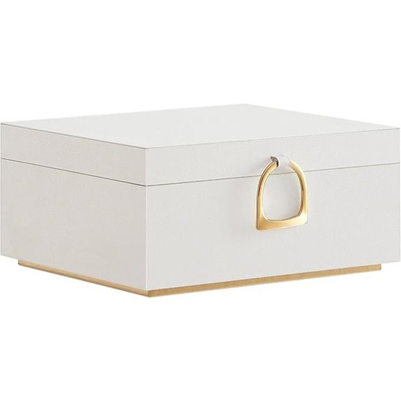 SONGMICS 2-Layer Jewelry Box with Removable Tray