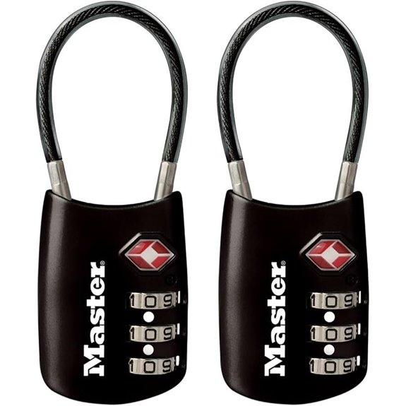Master Lock TSA Combo Luggage Padlocks (2 Pack)