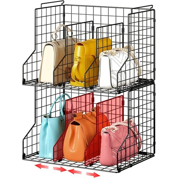 Sonyabecca 2-Pack Purse Organizer for Closet