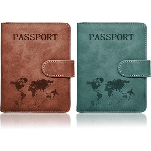 RFID Passport Holders 2-Pack for Travel Essentials