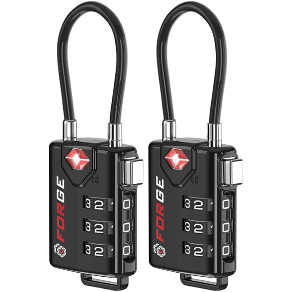 TSA Approved Re-Settable Luggage Locks (2 Locks)