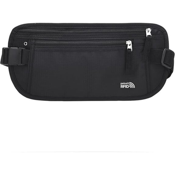 Unisex RFID Blocking Slim Travel Money Belt
