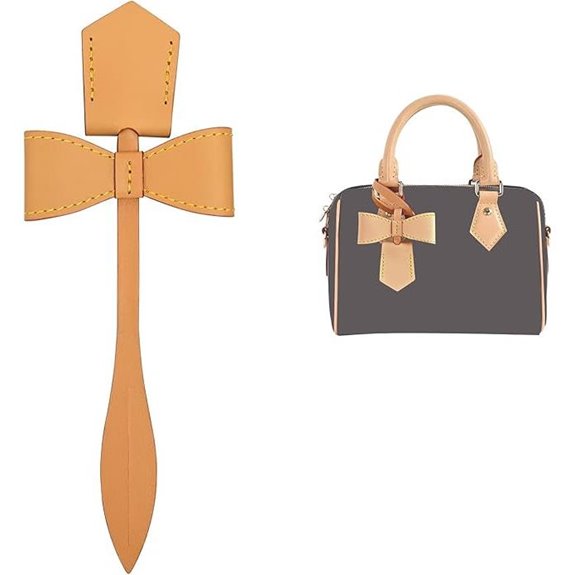 Vachetta Leather Bow Charm for Speedy Crossbody Bag