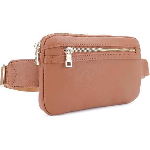 LOVESOME Vegan Leather Fanny Pack with Adjustable Strap