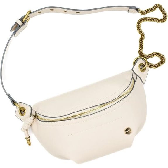 Catherine Vegan Leather Belt Bag with Chain Strap