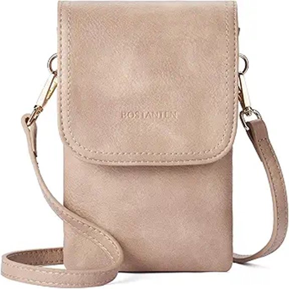 BOSTANTEN Vegan Leather Crossbody Bag for Women