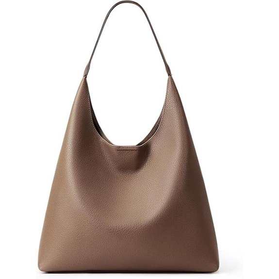 KALIDI Vegan Leather Slouchy Hobo Tote Bag