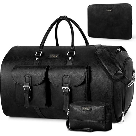 Convertible Travel Garment Bag 2-in-1 Suitcase Set