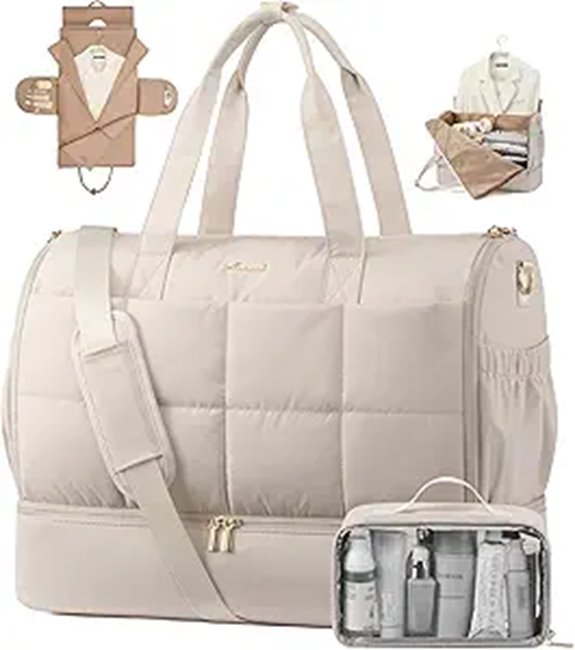 LOVEVOOK Convertible Garment Bag with Shoe Pouch