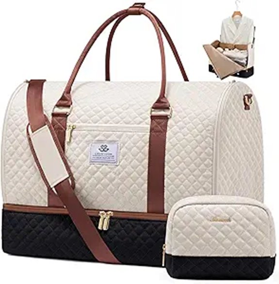 LOVEVOOK 2-in-1 Garment & Travel Duffel Bag