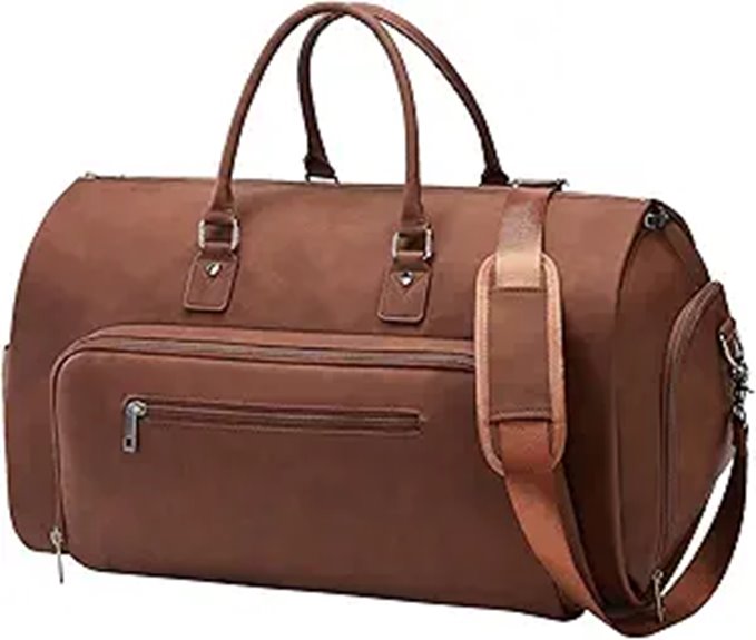 Convertible Travel Garment Bag with Hanging Suitcase
