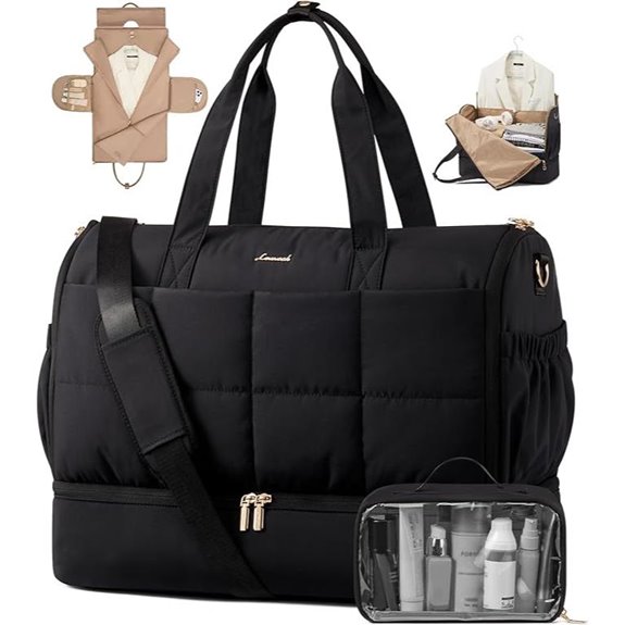 LOVEVOOK Convertible Garment Bag with Shoe Pouch