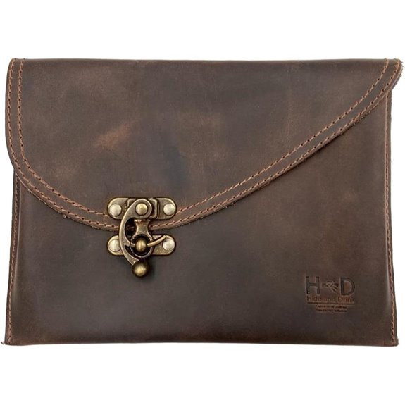 Hide & Drink Vintage Leather Clutch Bag