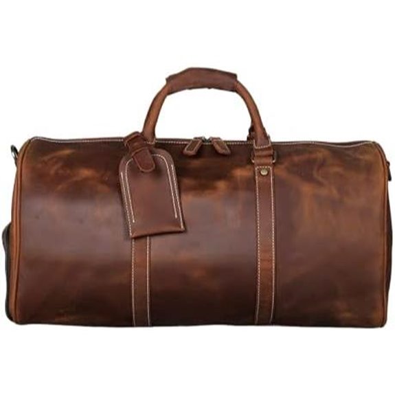 Tannery Vintage Crazy Horse Leather Travel Duffel