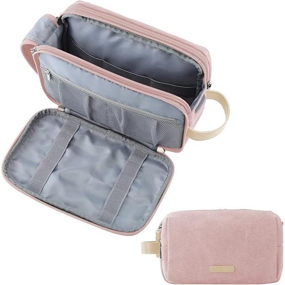 BAGSMART Water-Resistant Toiletry & Makeup Bag for Women