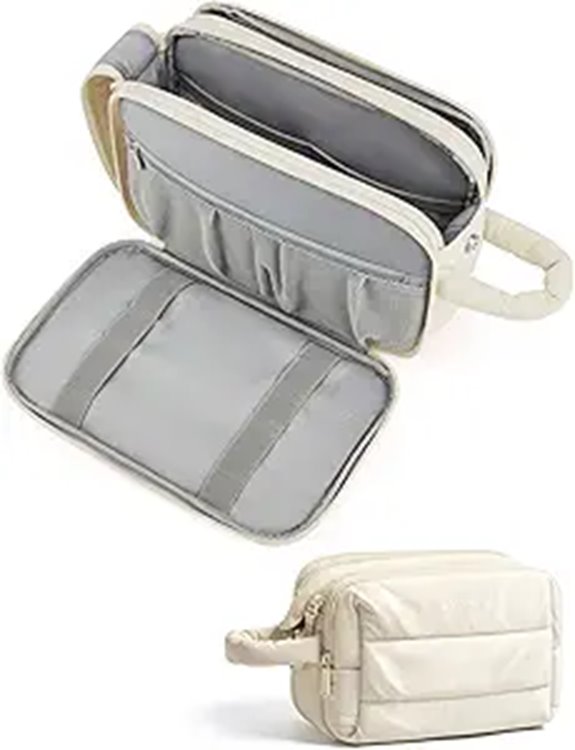 BAGSMART Water-Resistant Travel Toiletry Bag for Women