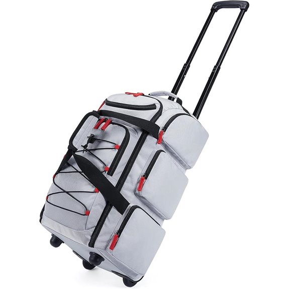 BAGSMART 36L Waterproof Rolling Duffle Bag with Wheels