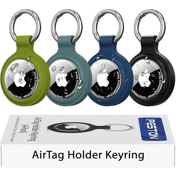 AirTag Waterproof Keychain Case (4-Pack)