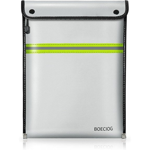 Fireproof Document Bag with Waterproof Zipper