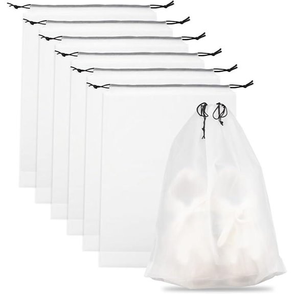 Teskyer Waterproof Shoe Bags 6 Pack Travel Storage