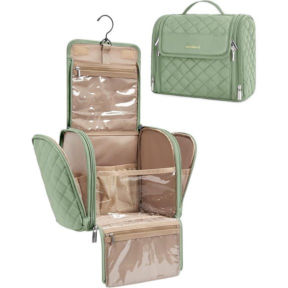 BAGSMART Waterproof Travel Toiletry Bag with Hook