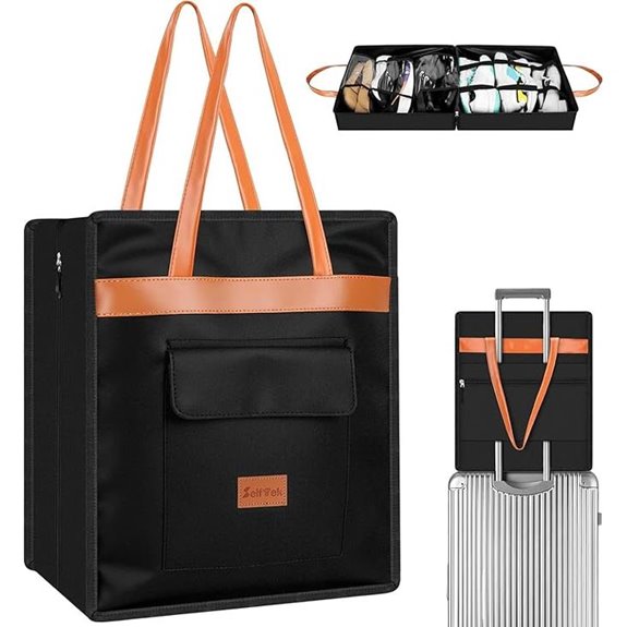 SelfTek Waterproof Travel Shoe Bag with Handle