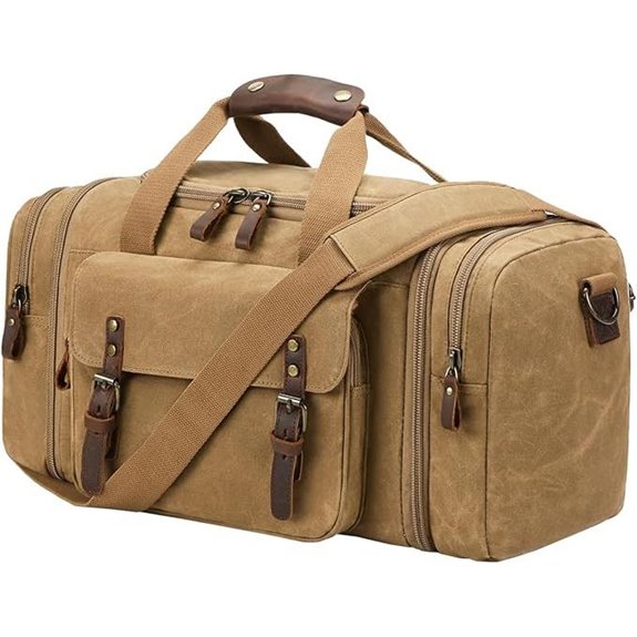 Waxed Canvas 50L Waterproof Duffle Bag