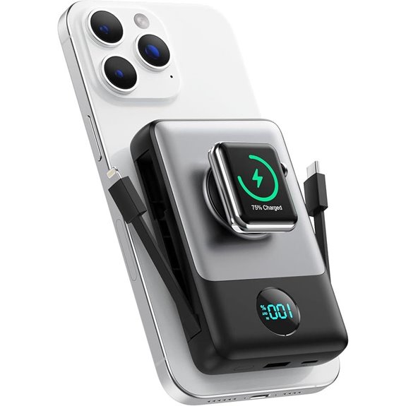 Magnetic Wireless Power Bank for iPhone & Apple Watch