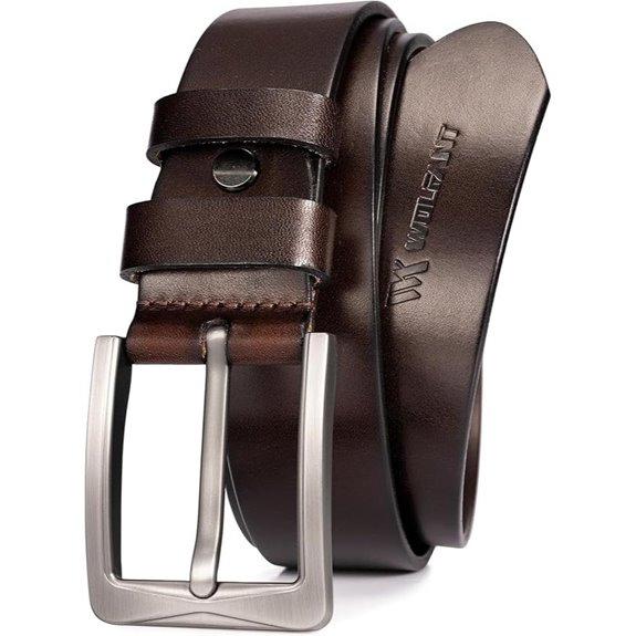 WOLFANT 1.5 Full Grain Leather Belt for Men