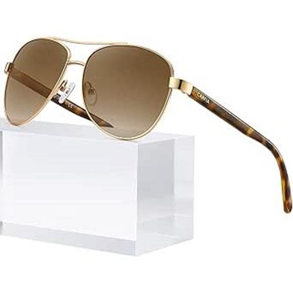 CARFIA Women's Polarized UV Sunglasses with Metal Frame