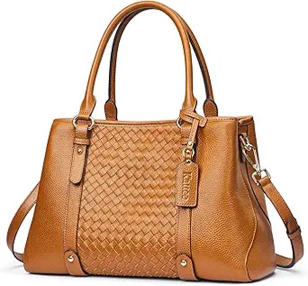 Kattee Women's Genuine Leather Satchel Bag