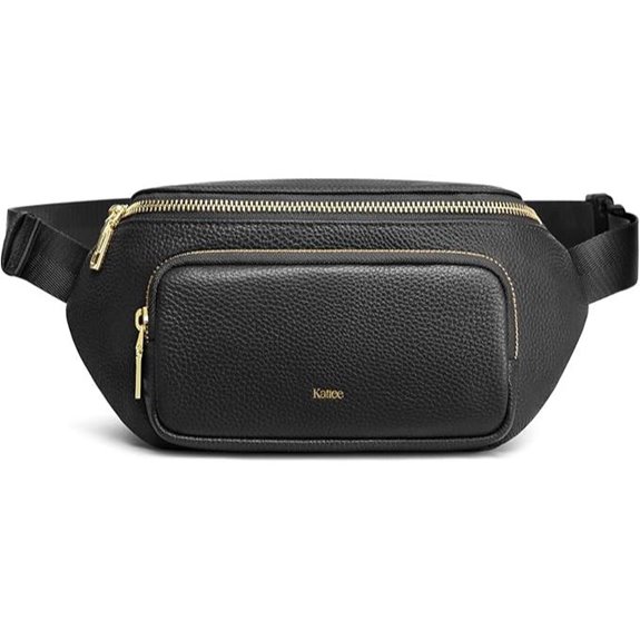 Kattee Women's Leather Fanny Pack with RFID Blocking