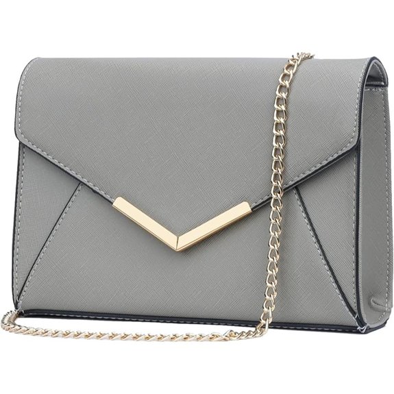 KKXIU Women's Faux Leather Evening Clutch Bag