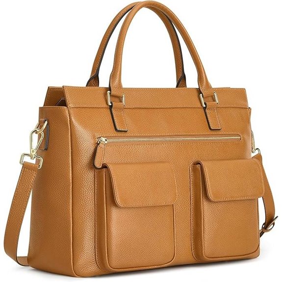 Kattee Leather Laptop Briefcase for Women