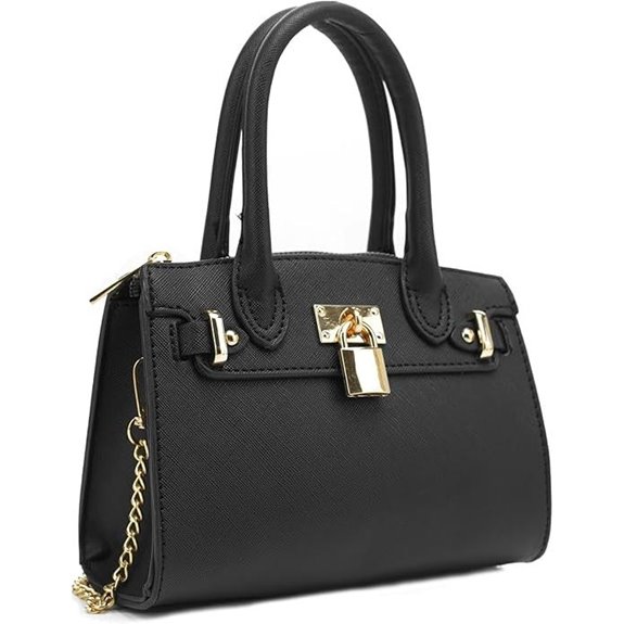 EVVE Women's Evening Clutch with Chain and Lock