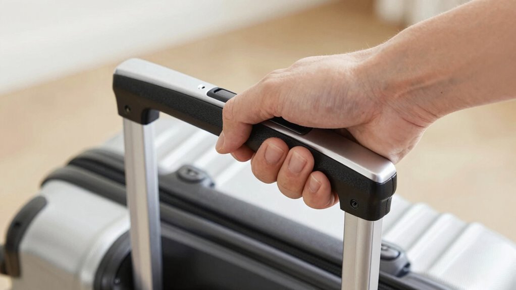 adjust suitcase handle for comfort