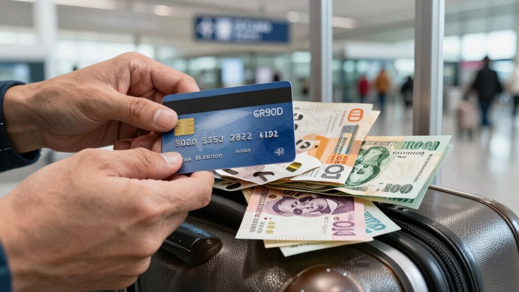 carry cash and cards