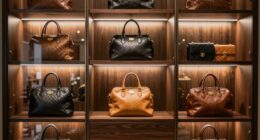 elegant boutique bag displays